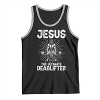 Funny Christian Gym Gift Tank Top Jesus The Ultimate Deadlifter - Wonder Print Shop