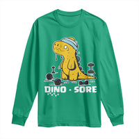 Dino Sore Long Sleeve Shirt Funny Dinosaur Workout Gift - Wonder Print Shop