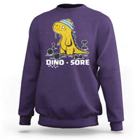 Dino Sore Sweatshirt Funny Dinosaur Workout Gift - Wonder Print Shop