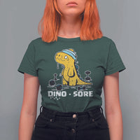 Dino Sore T Shirt For Women Funny Dinosaur Workout Gift - Wonder Print Shop