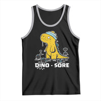 Dino Sore Tank Top Funny Dinosaur Workout Gift - Wonder Print Shop