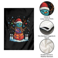 Funny Bowling Christmas Garden Flag Gift For Bowler - Wonder Print Shop