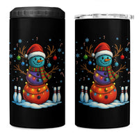 Funny Bowling Christmas 4 in 1 Can Cooler Tumbler Gift For Bowler - Wonder Print Shop