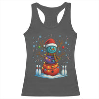 Funny Bowling Christmas Racerback Tank Top Gift For Bowler - Wonder Print Shop