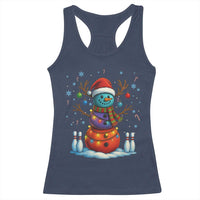 Funny Bowling Christmas Racerback Tank Top Gift For Bowler - Wonder Print Shop