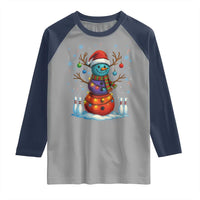 Funny Bowling Christmas Raglan Shirt Gift For Bowler - Wonder Print Shop