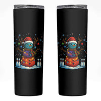 Funny Bowling Christmas Skinny Tumbler Gift For Bowler - Wonder Print Shop