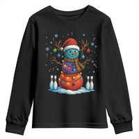 Funny Bowling Christmas Youth Sweatshirt Gift For Bowler - Wonder Print Shop