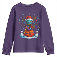 Funny Bowling Christmas Youth Sweatshirt Gift For Bowler - Wonder Print Shop