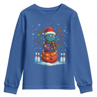 Funny Bowling Christmas Youth Sweatshirt Gift For Bowler - Wonder Print Shop