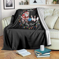 Rollin With My Snowmies Throw Blanket Bowling Xmas Gift - Wonder Print Shop