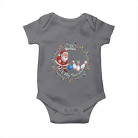 Rollin With My Snowmies Baby Onesie Bowling Xmas Gift - Wonder Print Shop