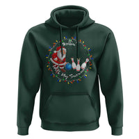 Rollin With My Snowmies Hoodie Bowling Xmas Gift - Wonder Print Shop