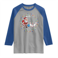 Rollin With My Snowmies Raglan Shirt Bowling Xmas Gift - Wonder Print Shop