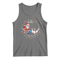 Rollin With My Snowmies Tank Top Bowling Xmas Gift - Wonder Print Shop