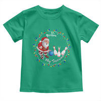 Rollin With My Snowmies Toddler T Shirt Bowling Xmas Gift - Wonder Print Shop