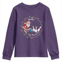 Rollin With My Snowmies Youth Sweatshirt Bowling Xmas Gift - Wonder Print Shop