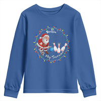 Rollin With My Snowmies Youth Sweatshirt Bowling Xmas Gift - Wonder Print Shop