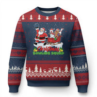 Xmas Bowling Squad Ugly Christmas Sweater Funny Holiday Bowler - Wonder Print Shop