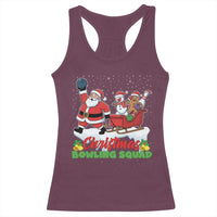 Christmas Bowling Squad Racerback Tank Top Funny Holiday Bowler - Wonder Print Shop