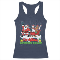 Christmas Bowling Squad Racerback Tank Top Funny Holiday Bowler - Wonder Print Shop