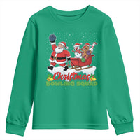 Christmas Bowling Squad Youth Sweatshirt Funny Holiday Bowler - Wonder Print Shop