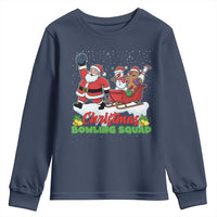 Christmas Bowling Squad Youth Sweatshirt Funny Holiday Bowler - Wonder Print Shop