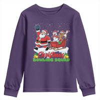Christmas Bowling Squad Youth Sweatshirt Funny Holiday Bowler - Wonder Print Shop