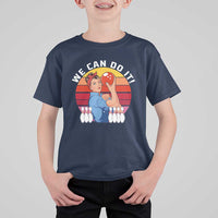 Feminist Bowling T Shirt For Kid We Can Do It - Wonder Print Shop