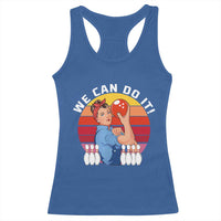 Feminist Bowling Racerback Tank Top We Can Do It - Wonder Print Shop