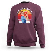 Feminist Bowling Sweatshirt We Can Do It - Wonder Print Shop