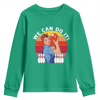 Feminist Bowling Youth Sweatshirt We Can Do It - Wonder Print Shop