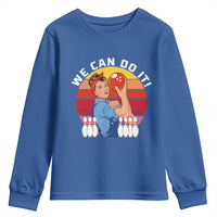 Feminist Bowling Youth Sweatshirt We Can Do It - Wonder Print Shop