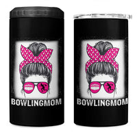 Bowling Mom Life 4 in 1 Can Cooler Tumbler Funny Bowler Gift - Wonder Print Shop