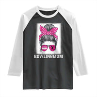 Bowling Mom Life Raglan Shirt Funny Bowler Gift - Wonder Print Shop