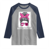 Bowling Mom Life Raglan Shirt Funny Bowler Gift - Wonder Print Shop