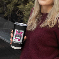 Bowling Mom Life Tumbler Cup Funny Bowler Gift - Wonder Print Shop