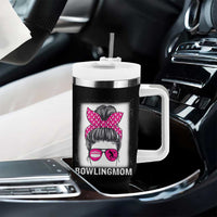 Bowling Mom Life Tumbler With Handle Funny Bowler Gift - Wonder Print Shop