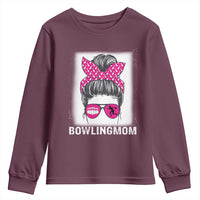 Bowling Mom Life Youth Sweatshirt Funny Bowler Gift - Wonder Print Shop