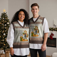 Plantaholic V-Neck Knit Sweater Vest Im On My Way To Get More Plants - Wonder Print Shop