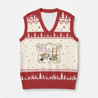 Life Is Better In The Garden V-Neck Knit Sweater Vest Funny Gardening Quote - Wonder Print Shop