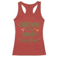 Gardening Is My Therapy Racerback Tank Top Funny Plant Lover - Wonder Print Shop
