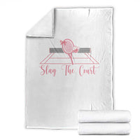 Slay The Court Tennis Girl Throw Blanket Gift For Sport Lover - Wonder Print Shop