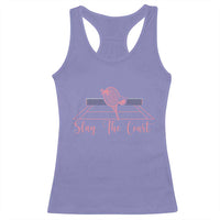 Slay The Court Tennis Girl Racerback Tank Top Gift For Sport Lover - Wonder Print Shop