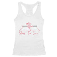 Slay The Court Tennis Girl Racerback Tank Top Gift For Sport Lover - Wonder Print Shop