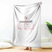 Slay The Court Queen Throw Blanket Funny Tennis Player Gift For Women - Wonder Print Shop