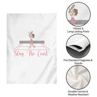 Slay The Court Queen Garden Flag Funny Tennis Player Gift For Women - Wonder Print Shop