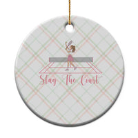 Slay The Court Queen Ceramic Ornament Funny Tennis Player Gift For Women - Wonder Print Shop
