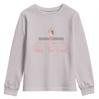 Slay The Court Queen Youth Sweatshirt Funny Tennis Player Gift For Women - Wonder Print Shop