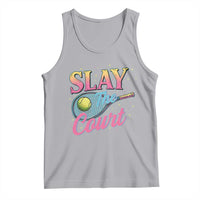 Slay The Court Queen Tank Top Witty Tennis Player Gift For Girls - Wonder Print Shop